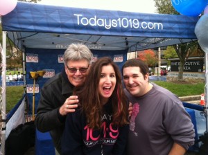 A huge shout out to 101.9 for supporting the race ever year. Pictured: Fast Jimi and Gina Crash 